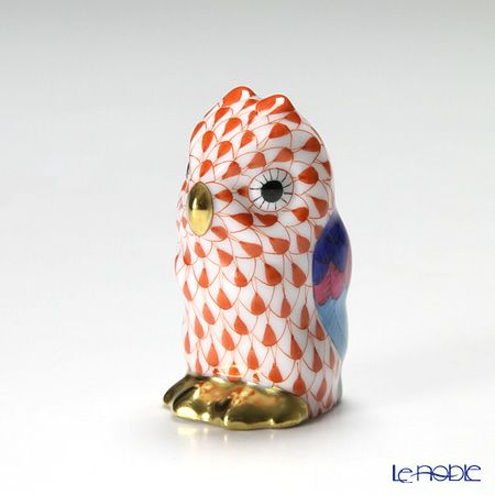 ヘレンド (HEREND)人形 05102-0-00 VHV ミニフクロウ グリーン