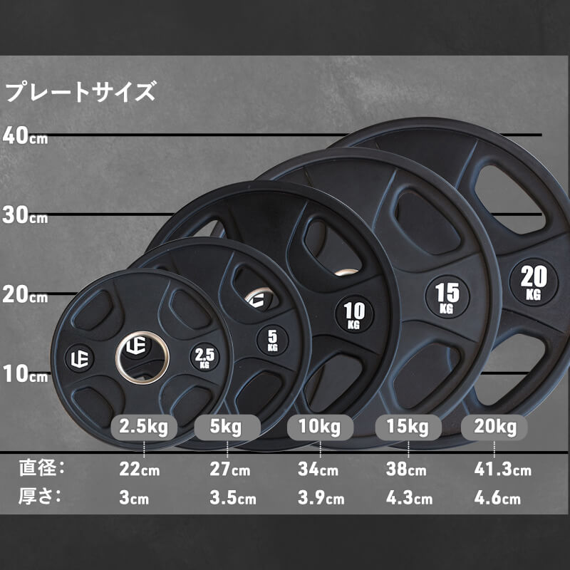 オリンピックプレート 20kg 2枚セット ｜ラインナップ｜トレーニング