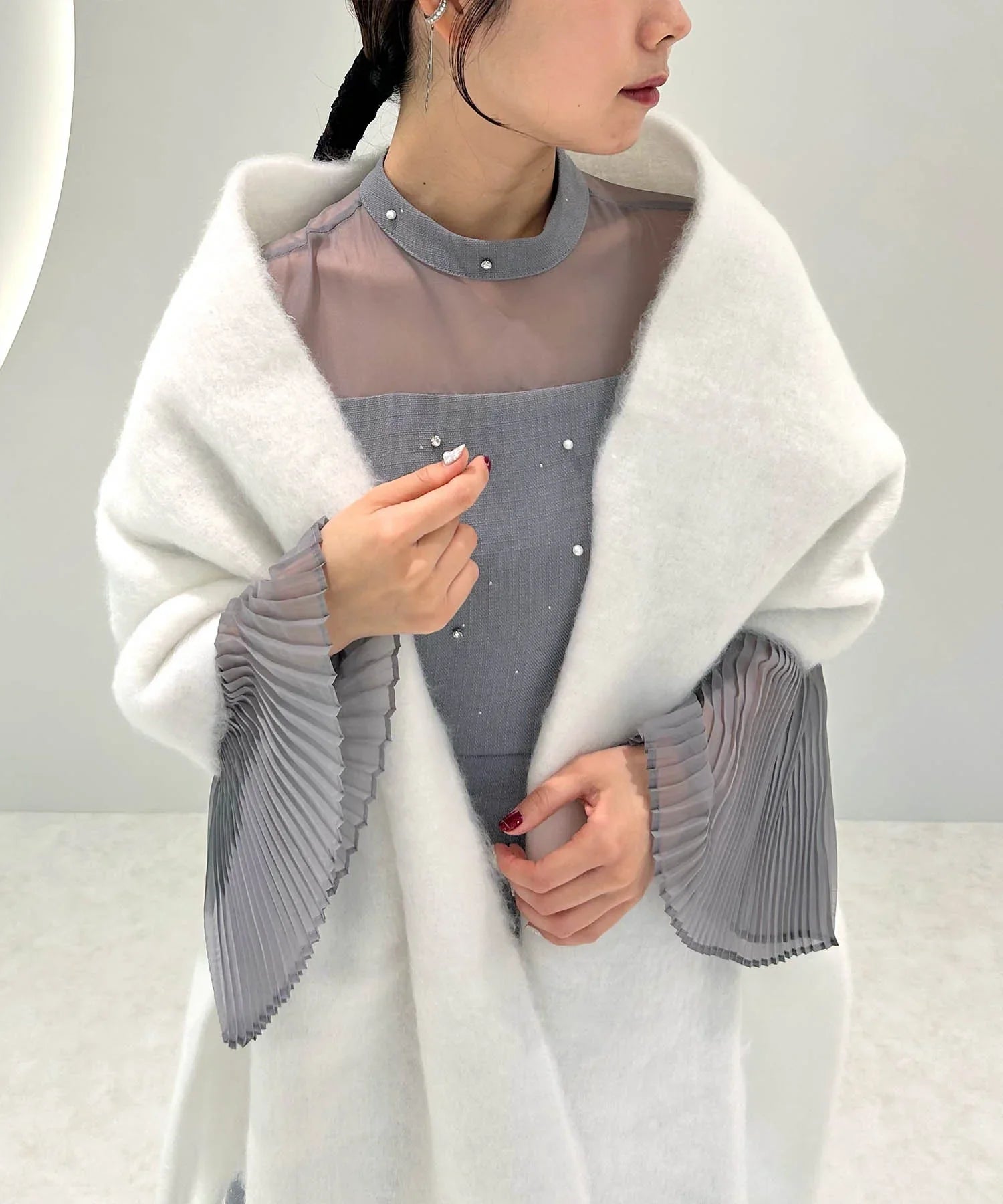 当日発送】シンプルフリンジマフラー