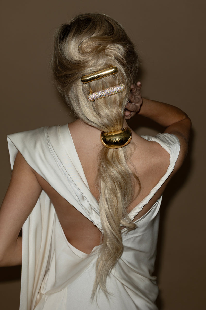 Pave Crystal Bar Barrette | LELET NY