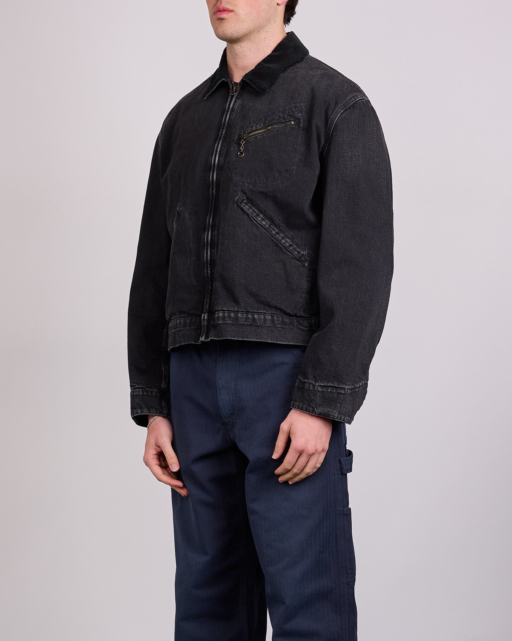 Maison Margiela Japanese Denim Zip Jacket Washed Black – LESS 17