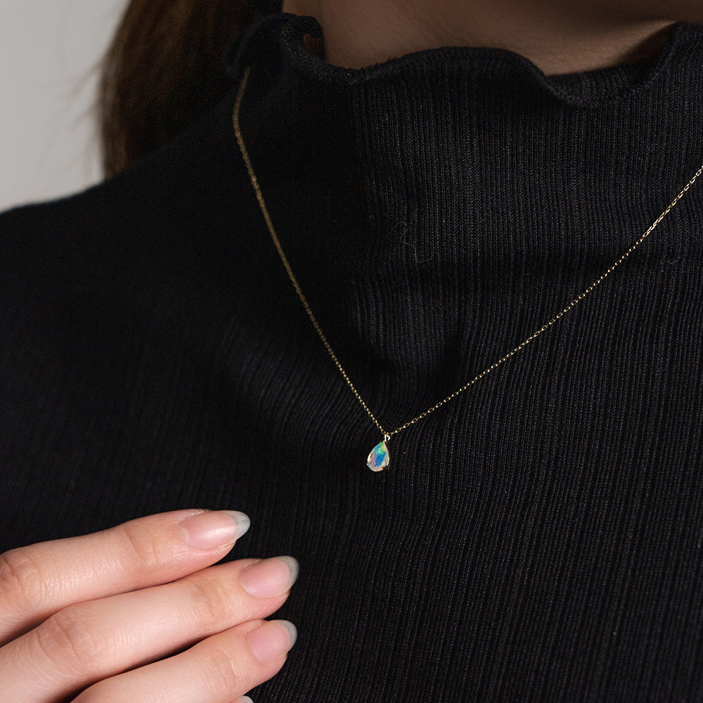 L&Co.(エルアンドコー)】ネックレス｜K10 オパール ネックレス（63
