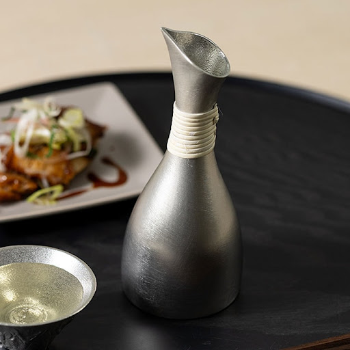 　徳利/sterling 約258g 宮本製 　杯/純銀 silver 酒器揃