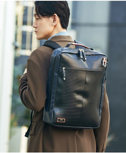 ネイビー ​【希少・名品】一澤帆布 京都老舗 2wayリュック&ショルダーバッグ