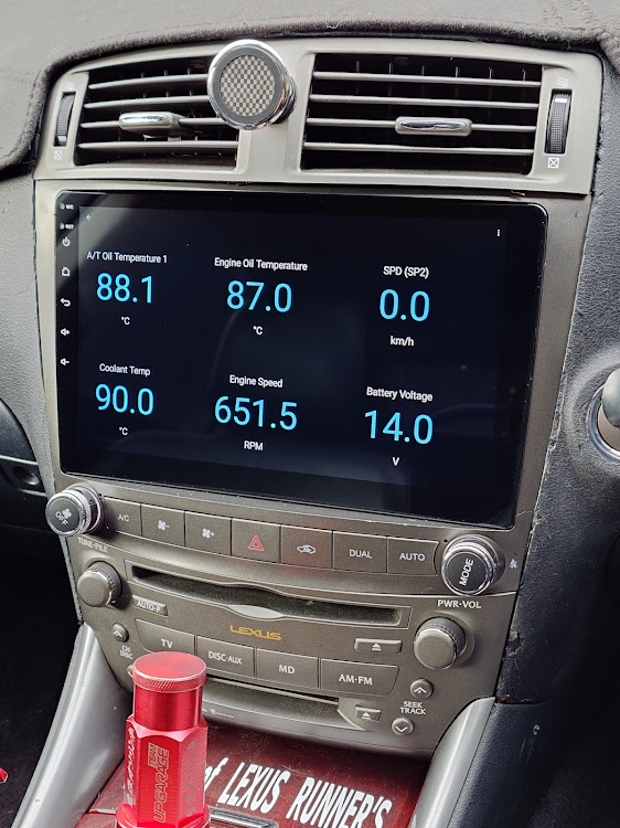 ISのAndroidナビ・中華ナビ・レクサスドリフト・OBD2・OBDLink LX