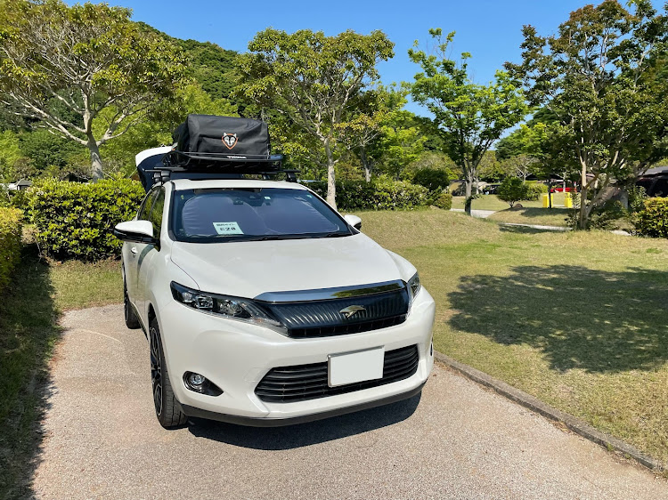 ハリアーのRAYS HOMURA・ハリアー・THULE・キャンプ・キャリアに関する