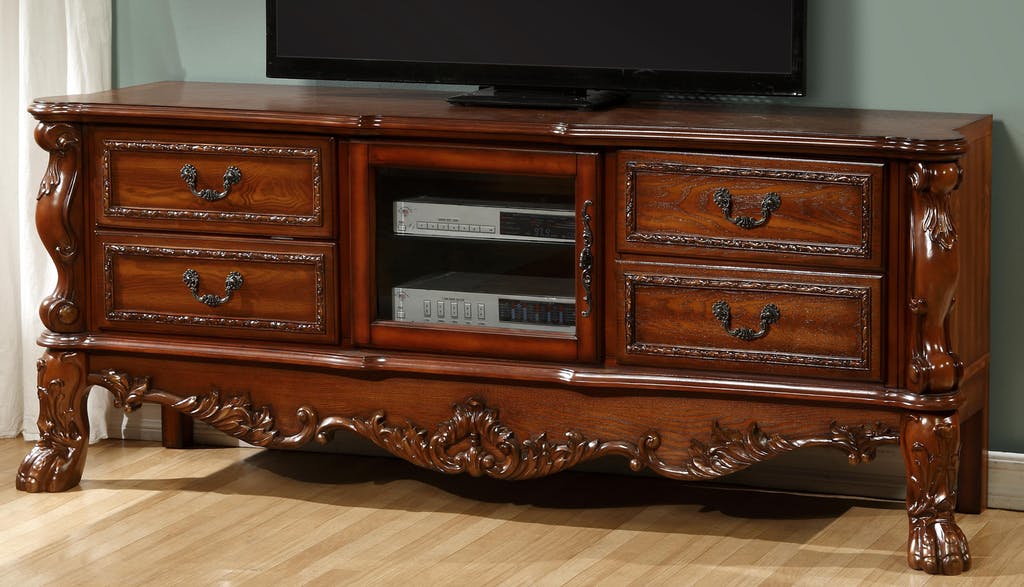 ACME Furniture Dresden Cherry Oak TV Stand | LFD Home Furnishing
