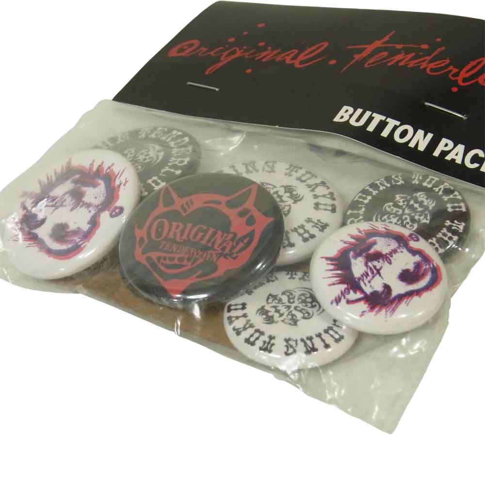 TENDERLOIN テンダーロイン BUTTON PACK ASSORT D 缶バッチ ブラック系
