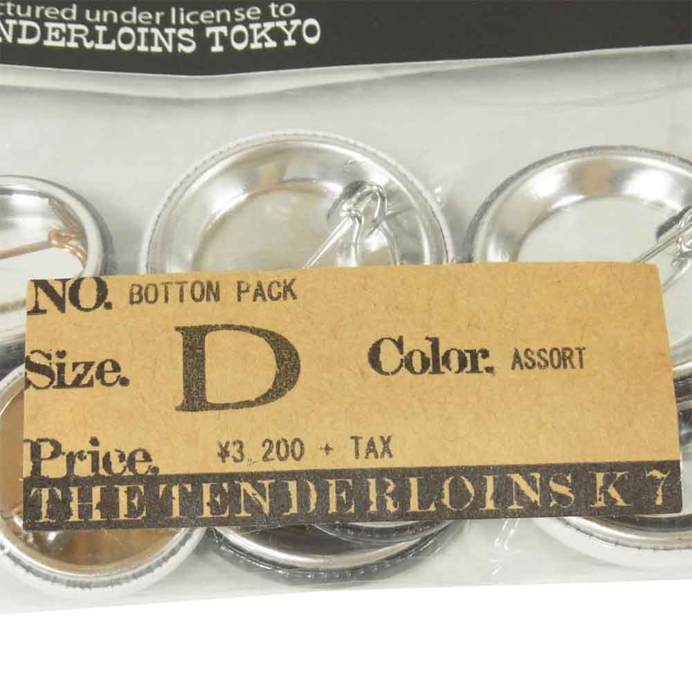 TENDERLOIN テンダーロイン BUTTON PACK ASSORT D 缶バッチ ブラック系
