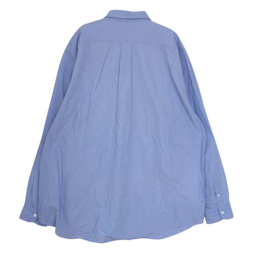 COMOLI コモリ 新型 21AW U03-02001 SAX COMOLI SHIRT コモリシャツ