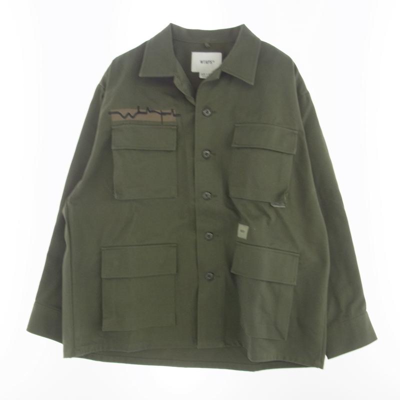 WTAPS WMILL-LS02 OLIVE DRAB L 20SS Wtaps Wmill LS 02 Shirt Olive