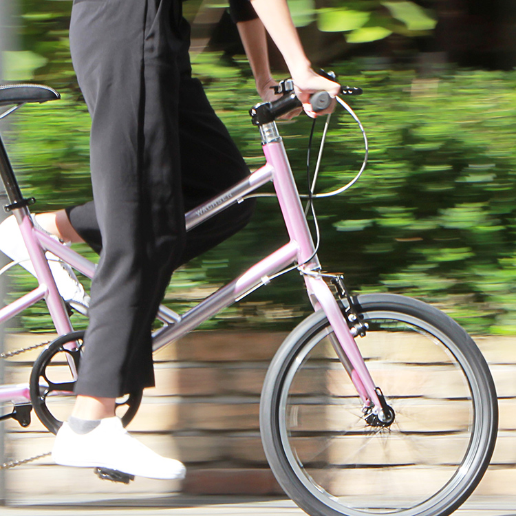 引取限定 中古自転車 7段変速 450MM ミニベロ軽整備済み 防犯登録対応