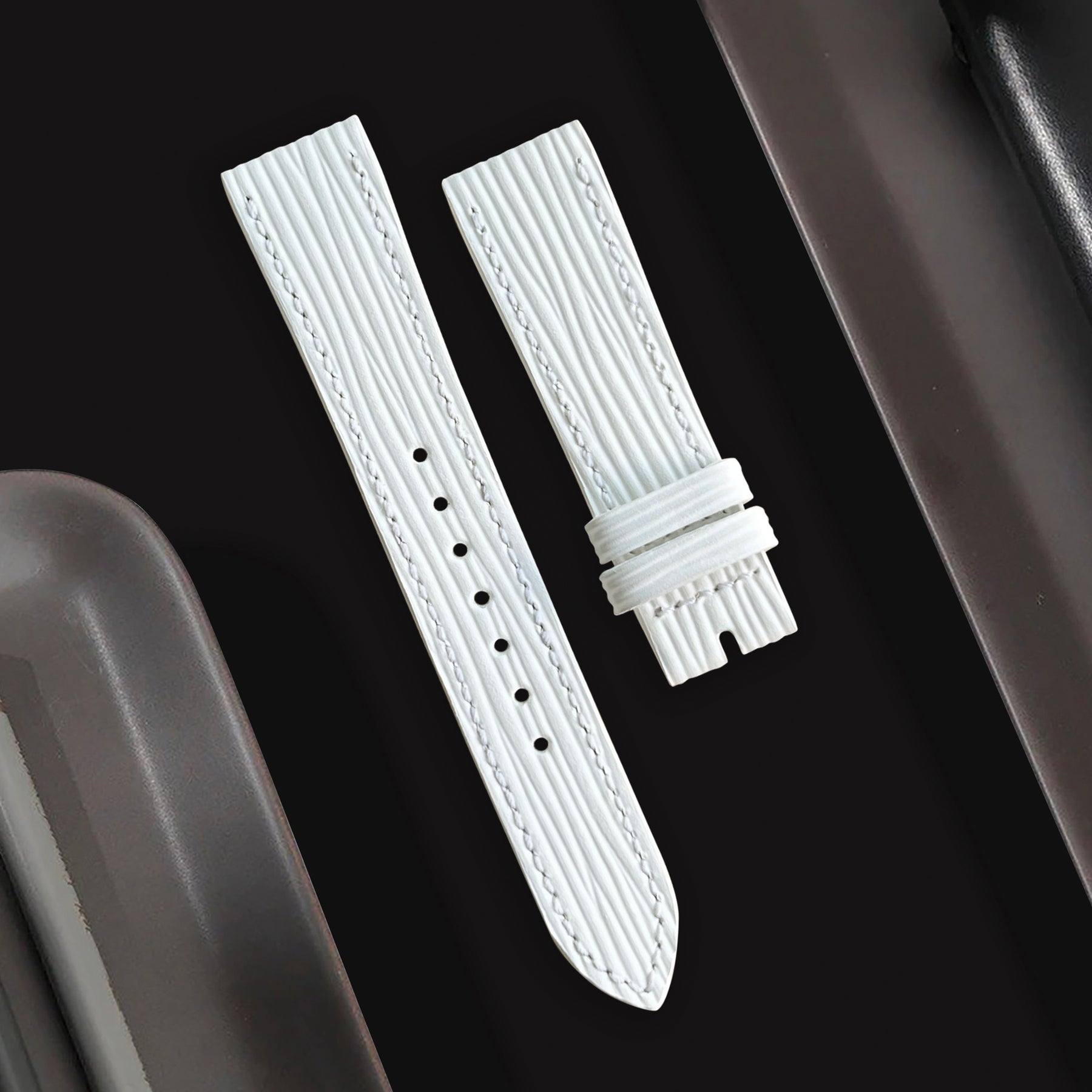 Rolex GMT Master II Pepsi Straps - Epi White – Liger Straps