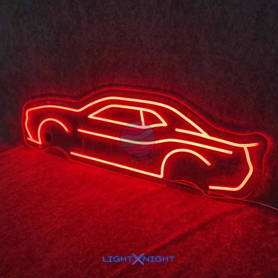 Dodge Challenger Silhouette Neon Sign – Light X Night