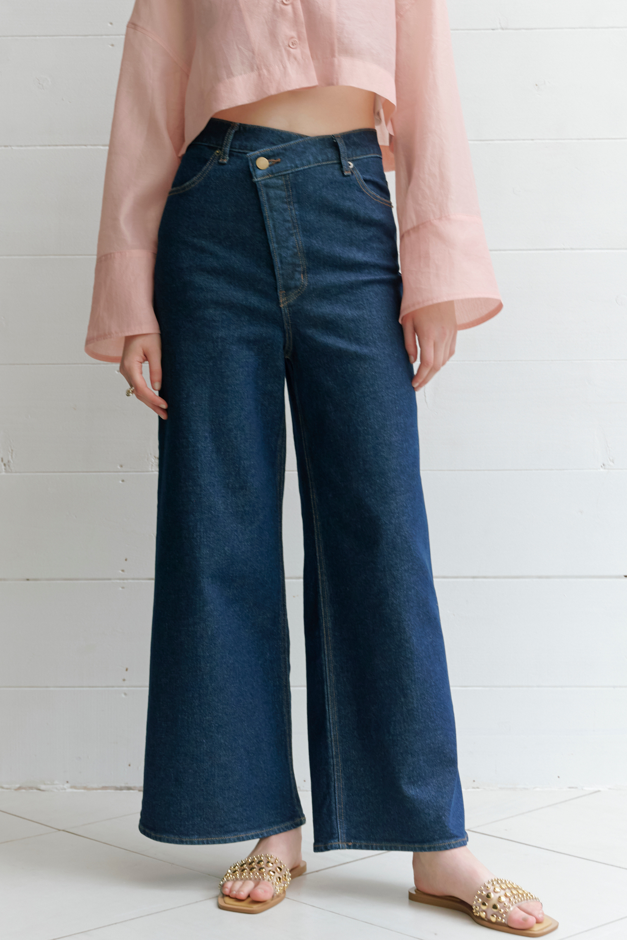 Cross Denim Wide Pants – Lil Ambition