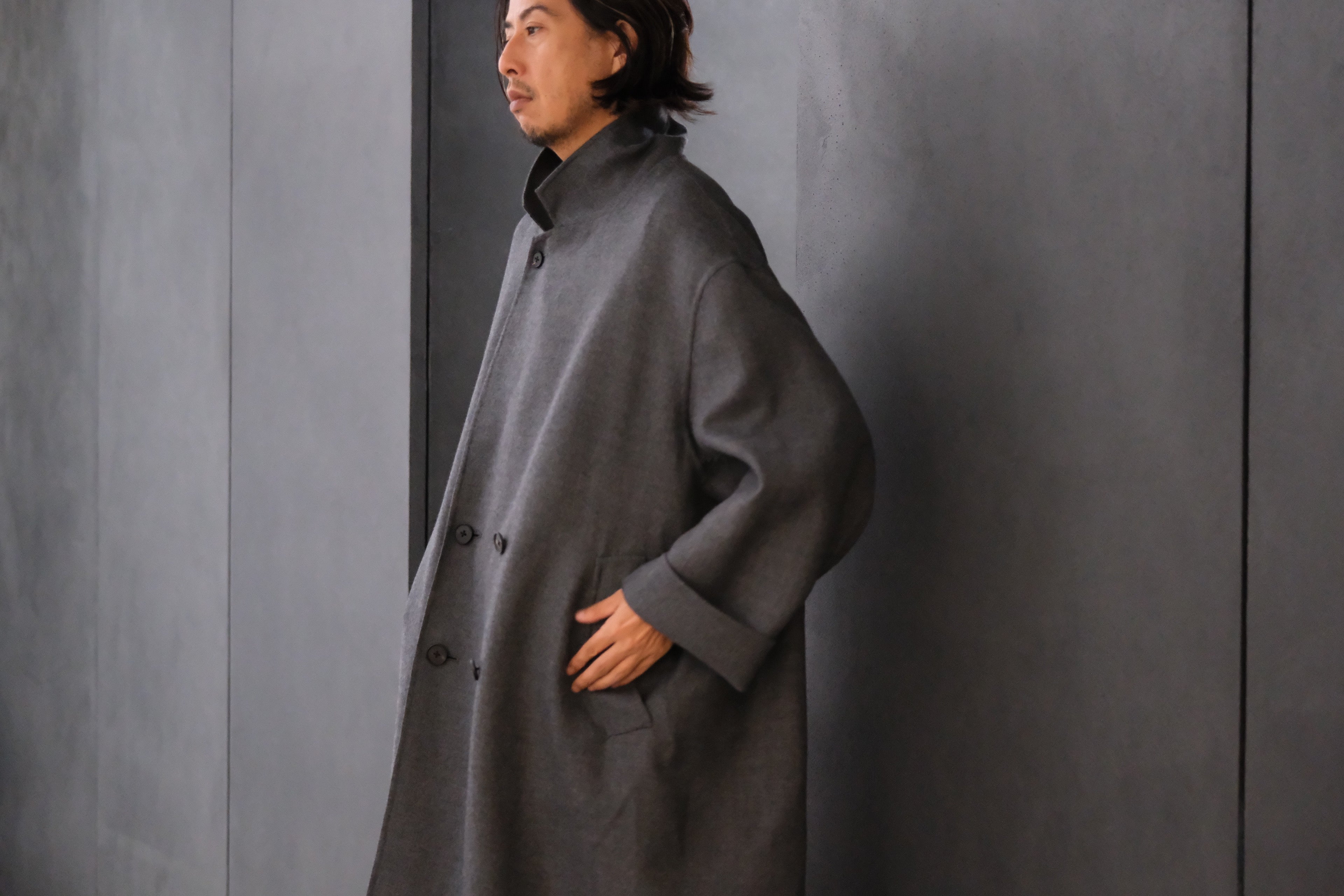 nonnotte / DRAPING GOWN OVERCOAT / N-25A-031 – Lister