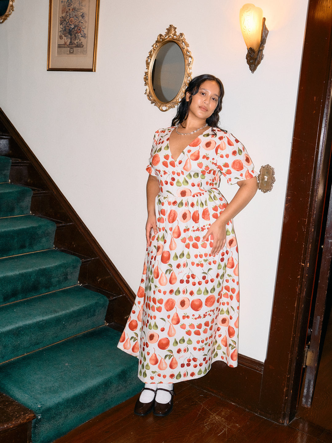 Topanga Dress - Fruit Print – Lisa Says Gah