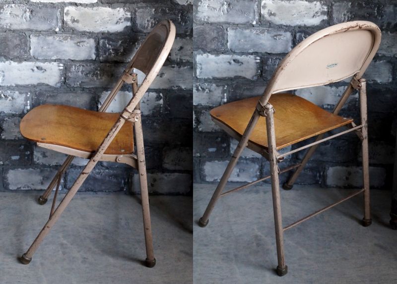 U.S.A. antique AMERICAN SEATING COMPANY FOLDING CHAIR アメリカ
