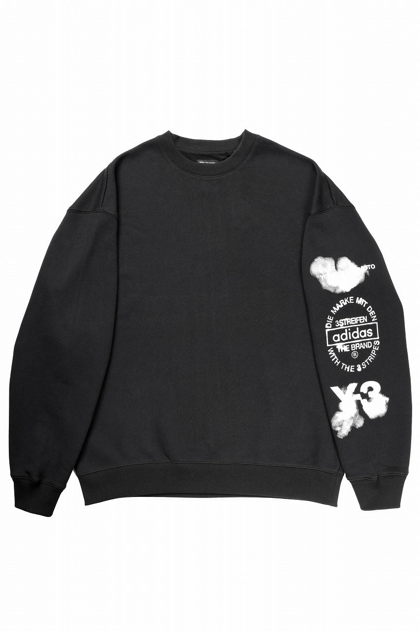 Y-3 Yohji Yamamoto GRAPHIC CREW SWEAT (BLACK)の商品ページ