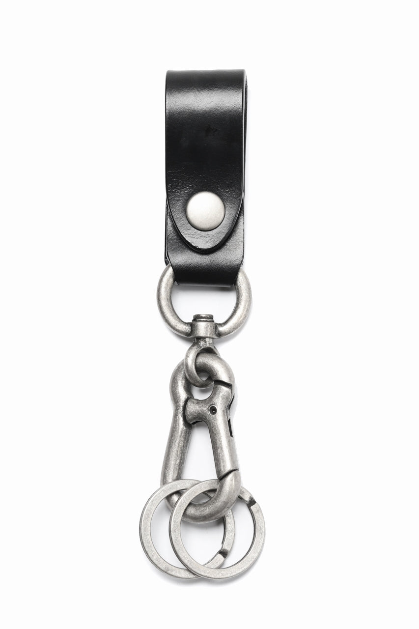ISAMU KATAYAMA BACKLASH KEY HOLDER / BRIDLE LEATHER (BLACK)の商品
