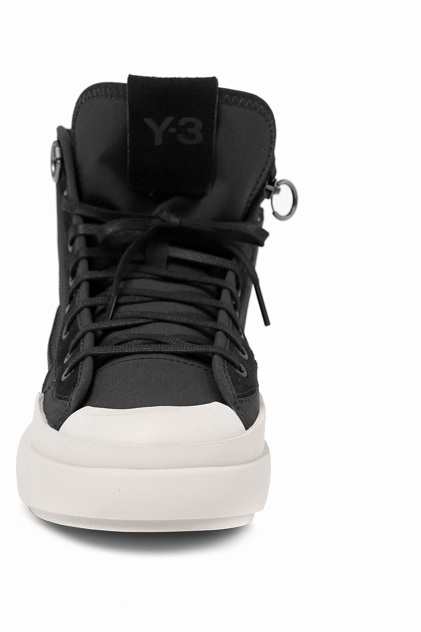 Y-3 Yohji Yamamoto AJATU COURT HIGH SNEAKERS (BLACK/BLACK