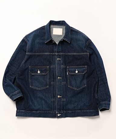 Selvage Denim Jacket -DARK FADE-(0(WOMEN) Indigo Dark Fade