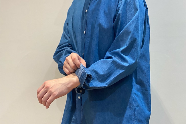 A.PRESSE/アプレッセ】 WASHED DENIM SHIRT