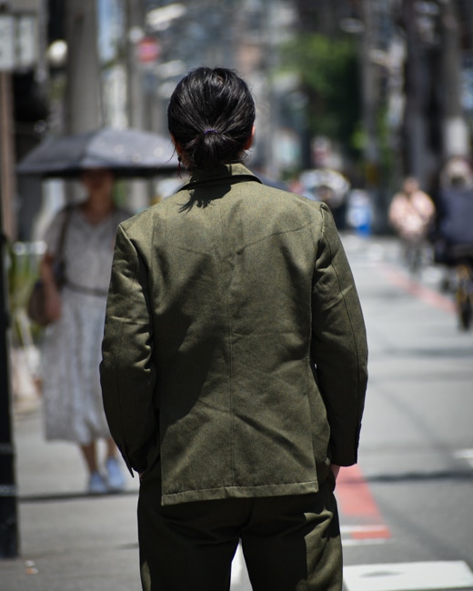 ENGINEERED GARMENTS Andover Jacket [Olive(Melange Cotton Twill)]
