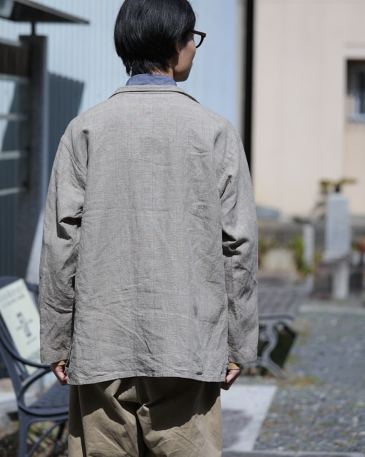 ENGINEERED GARMENTS Dayton Shirt [Beige(Linen Glen Plaid)]