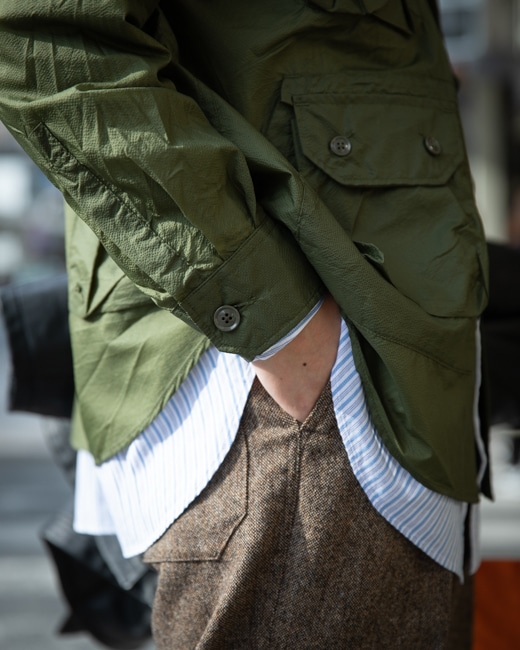 ENGINEERED GARMENTS Explored Shirt Jacket [Olive]