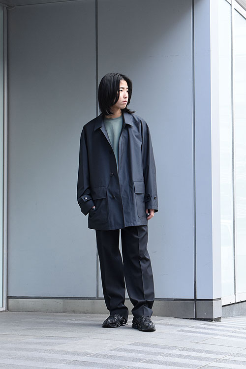 AURALEE[オーラリー] Light Wool Max Gabardine Two-Tuck Slacks [Top