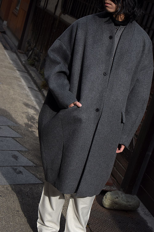FIRMUM&NO CONTROL AIR-OVER VEST×COCOON COAT