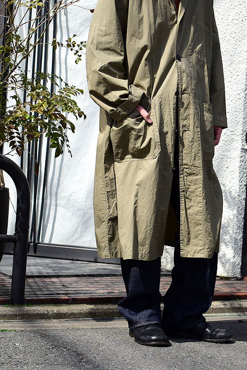 OLDMAN'S TAILOR[オールドマンズテーラー] 23SS GARMENT DYE SHOP COAT