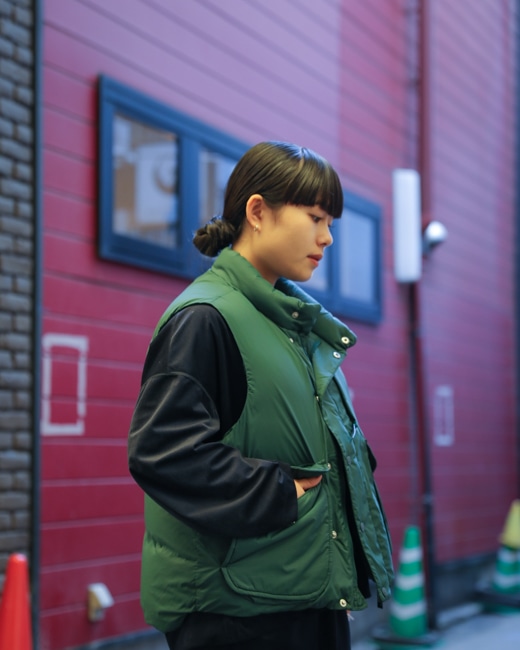 L.L.bean JAPAN EDITION Women's Holden Down Vest [Green]