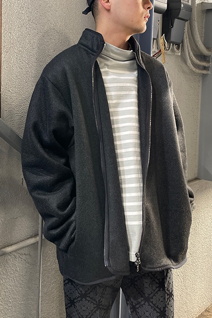 s*t様 blurhms ボンバージャケット シルクフリース comoli blurhms