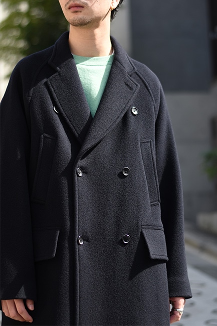 blurhms/ブラームス】Wool Beaver Double-Breasted Coat