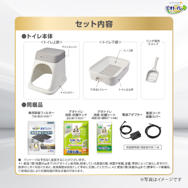 LOHACO - デオトイレ脱臭ファン+本体セット ＜フィルター：1枚、2L