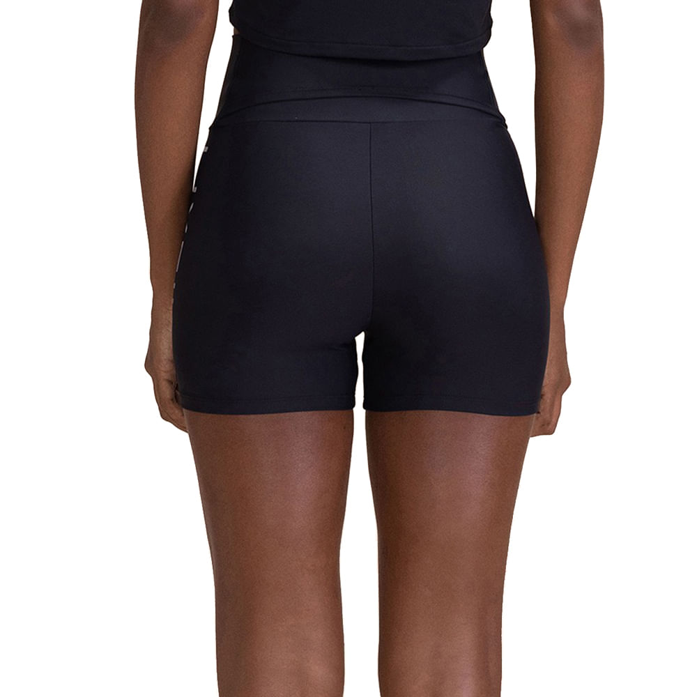 Short Feminino Live Icon Neo Refletivo Black Merged Preto - Lojas