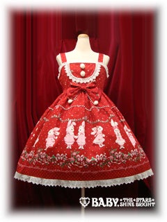 Bunny Milk and Snow Strawberry Babydoll JSK by Baby, the Stars