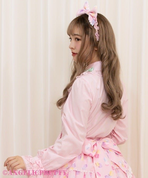 Sugar Hearts Blouse (2024) by Angelic Pretty