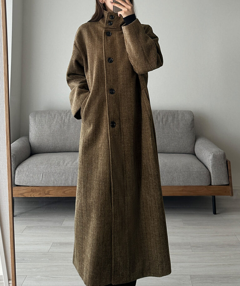 425】シャギーハイネックオーバーコート | Louere (ルエレ)｜公式LOOKBOOK