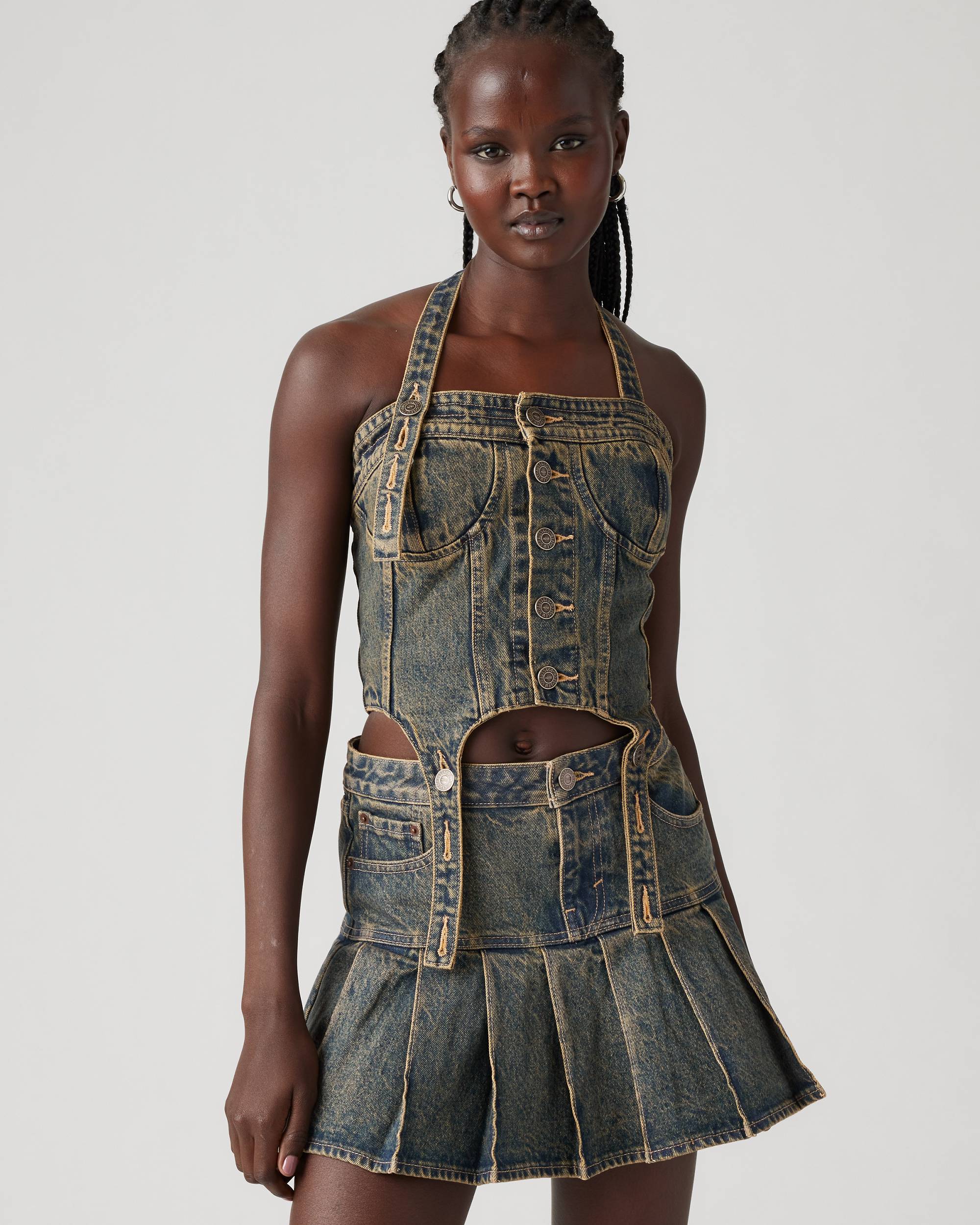 Levi's® X Adsb Andersson Bell Denim Corset - Medium Wash | Levi's® US