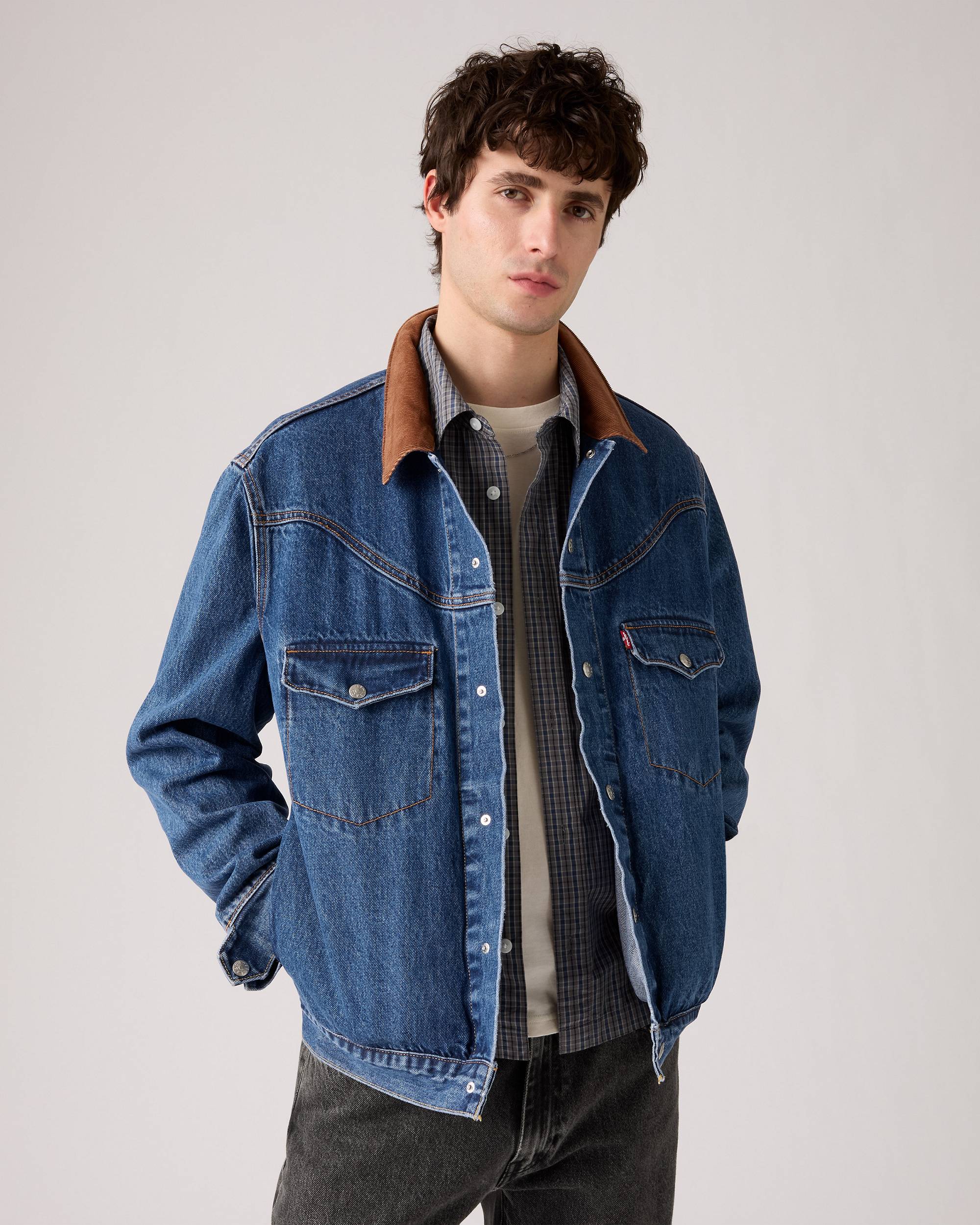 Western Shorthorn Trucker Jacket - Dark Wash | Levi's® US