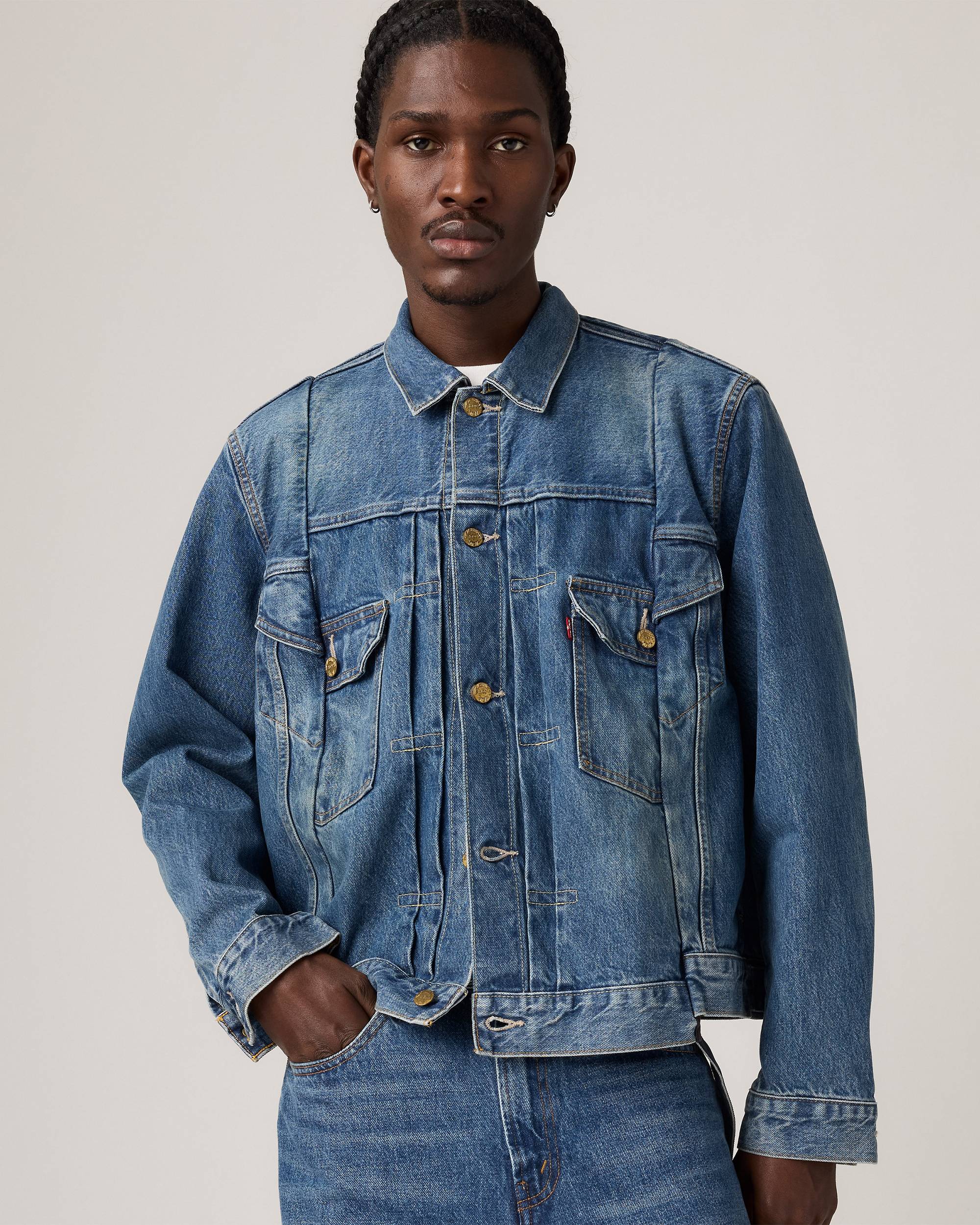 Levi's® X Sacai Men's Denim Jacket - Medium Wash | Levi's® US