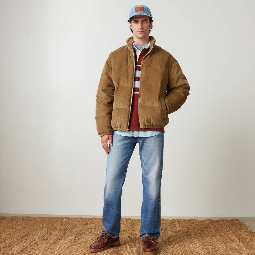 Corduroy Super Puffer Jacket - Beige | Levi's® KZ