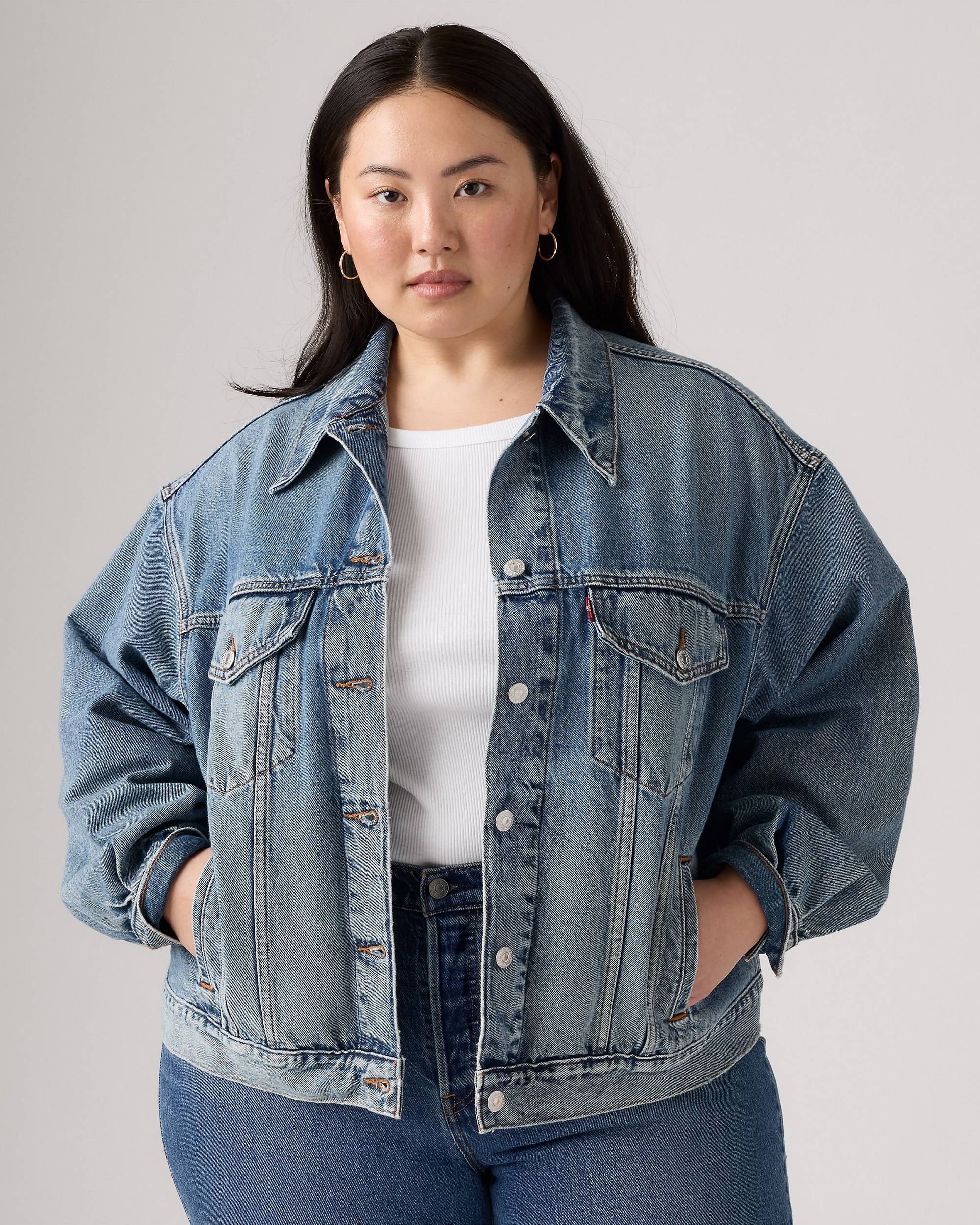 90s Trucker Jacket (plus Size) - Light Wash | Levi's® US