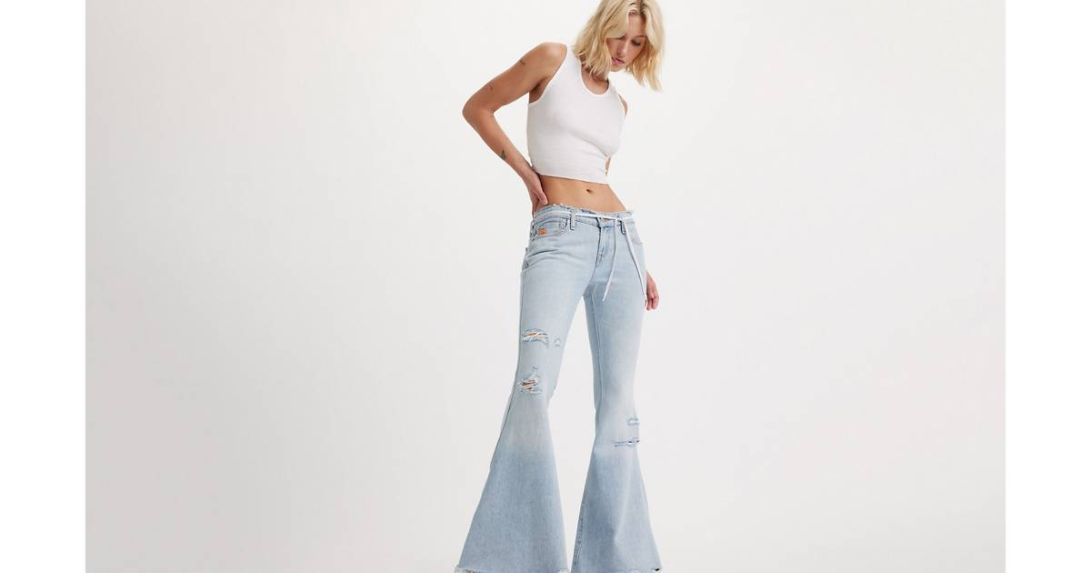 Levi's® X Erl Women's Low Rise Flare Jeans - Light Wash | Levi's® US