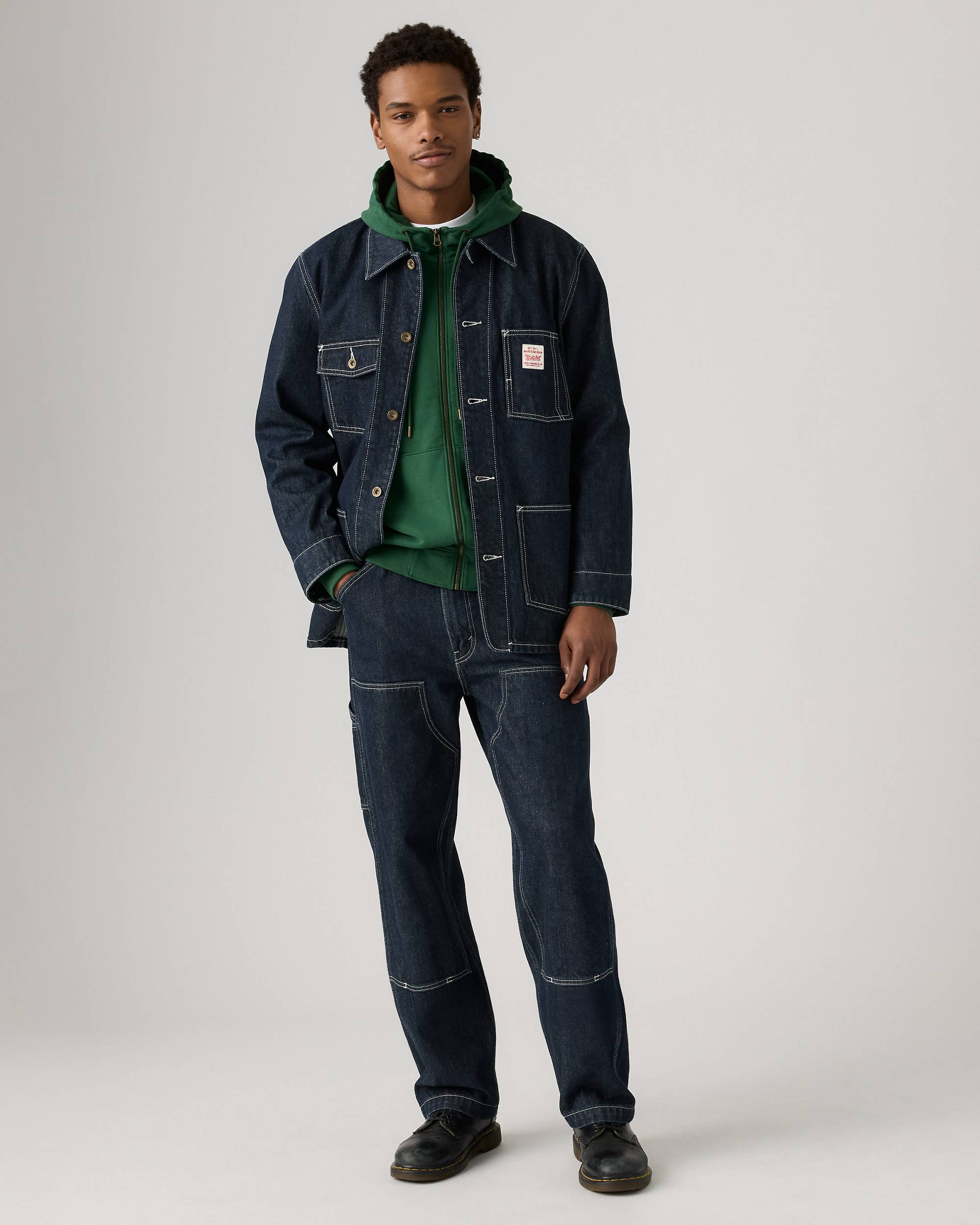 568™ Loose Straight Double-knee Carpenter Men's Jeans - Dark Wash