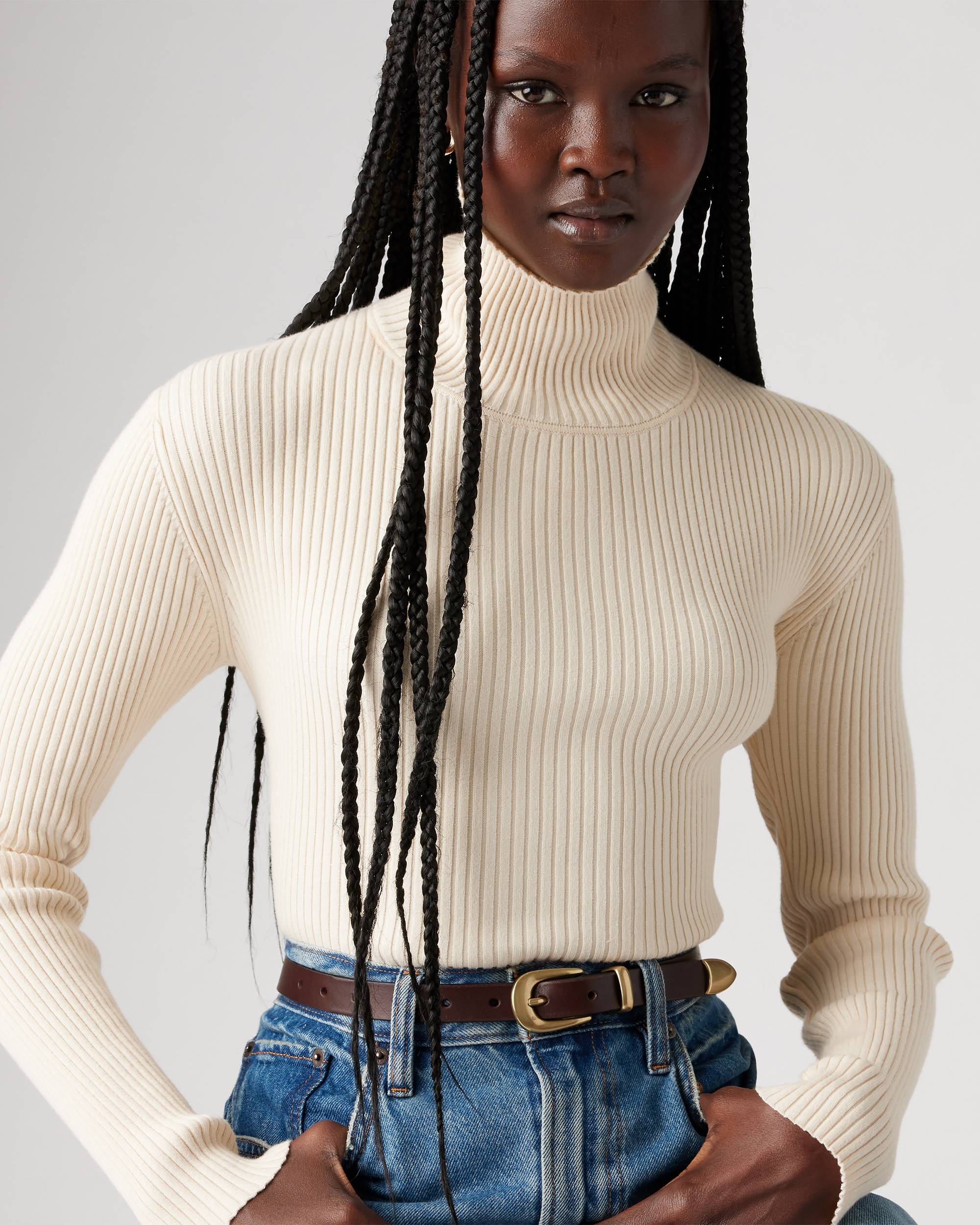 Tulip Turtleneck Sweater - White | Levi's® US