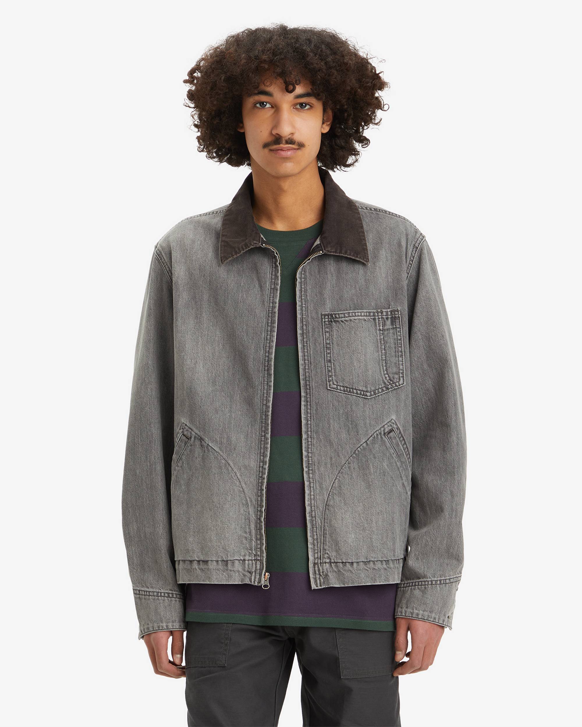 Full-zip Mechanics Trucker Jacker - Grey | Levi's® XK